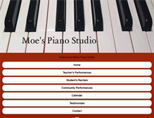 Tablet Screenshot of moespianostudio.com